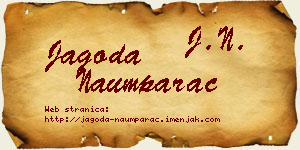 Jagoda Naumparac vizit kartica